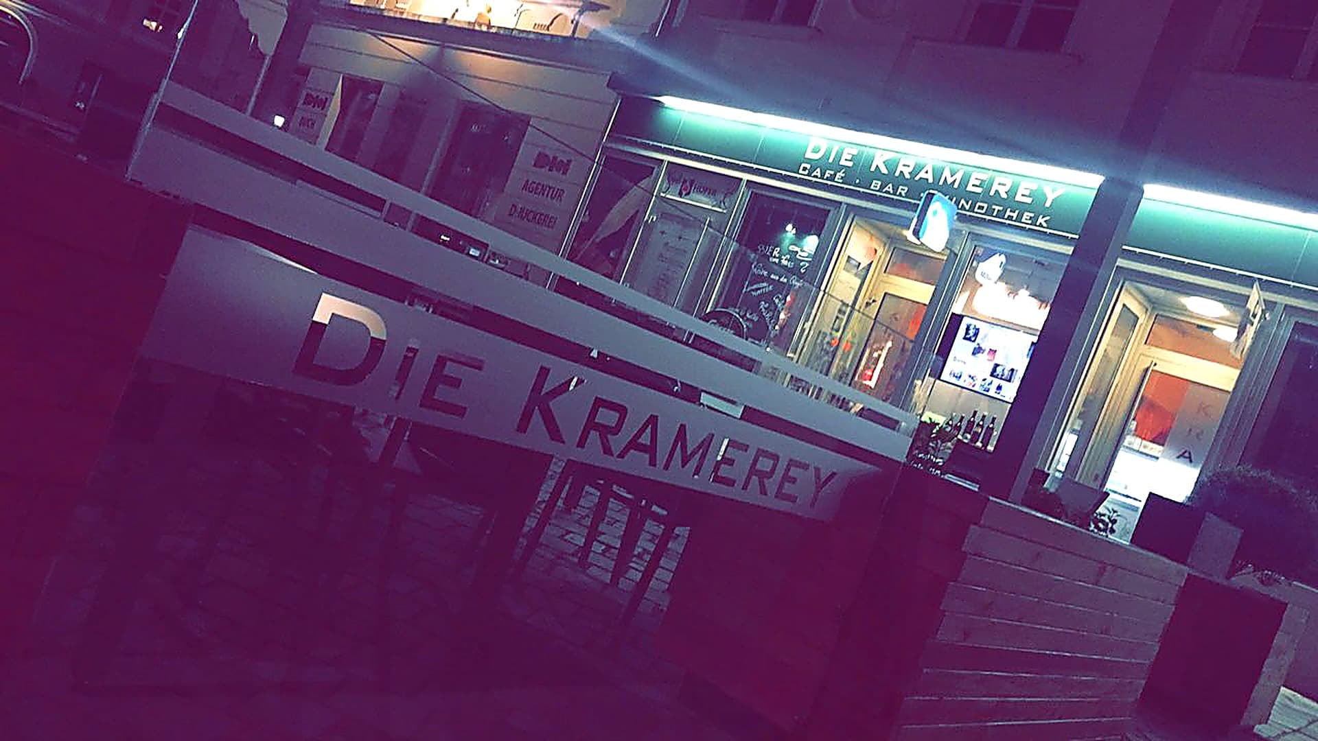 Schanigarten der Kramerey bei Nacht, Eggenburg